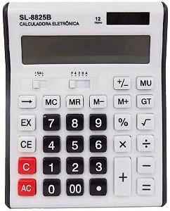 CALCULADORA ELETRÔNICA SL-8825B 12 DÍGITOS - SOLIDER