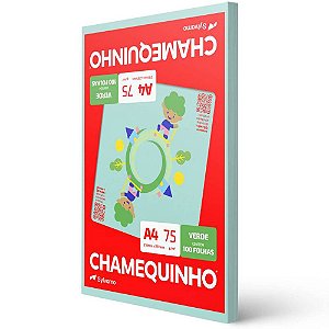 PAPEL CHAMEQUINHO A4 VERDE - 100 FLS