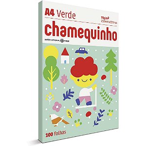 PAPEL CHAMEQUINHO A4 VERDE - 100 FLS