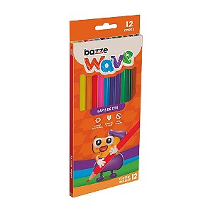 LÁPIS DE COR WAVE 12 CORES - BAZZE