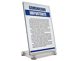 DISPLAY EXPOSITOR A4 CRISTAL - ISOFLEX