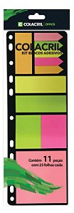 KIT BLOCOS ADESIVOS 275 FLS - COLACRIL