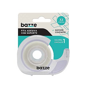 FITA ADESIVA COM SUPORTE 18MMX33M - BAZZE