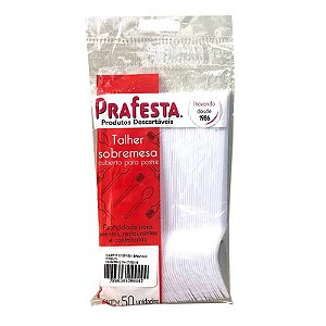 GARFO SOBREMESA BRANCO C/50 UNIDADES - PRAFESTA