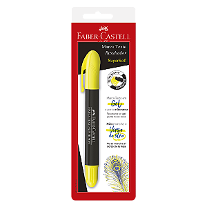 MARCA TEXTO SUPERSOFT GEL SM/1557 AMARELO - FABER-CASTELL