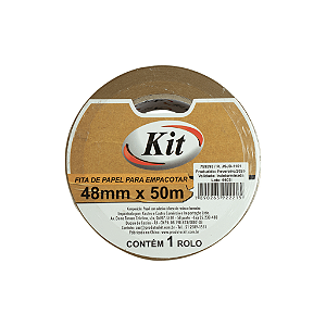 FITA DE PAPEL PARA EMPACOTAR 48MMX50M - KIT