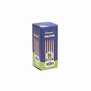 PALITO DE BAMBU C/200 UNIDADES - BOMPACK
