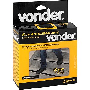 FITA ANTIDERRAPANTE 50MMX5M PRETA - VONDER