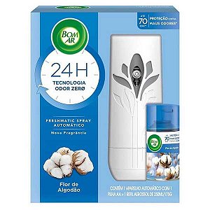 BOM AR AIR WICK FRESHMATIC FLOR DE ALGODÃO APARELHO + REFIL - 250ML