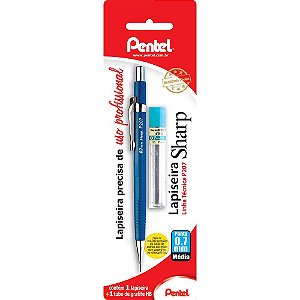LAPISEIRA SHARP SM-P207-CM6 AZUL 0.7MM - PENTEL