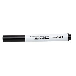 MARCADOR PARA QUADRO BRANCO MARK+ SLIM PRETO - MAXPRINT