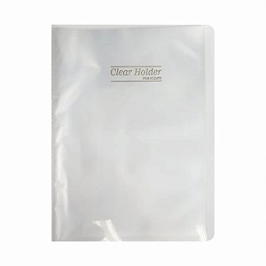 PASTA CATÁLOGO OFÍCIO C/50 ENVELOPES CLEAR HOLDER CRISTAL - PLASCONY