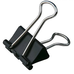 PRENDEDOR DE PAPEL PRETO 25MM - BAZZE