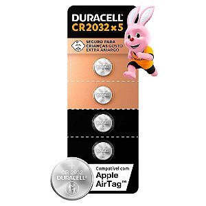 BATERIA ALCALINA CR2032 3V C/5 UNIDADES - DURACELL