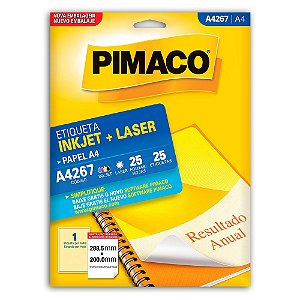 ETIQUETA A4 A4267 25 FOLHAS - PIMACO