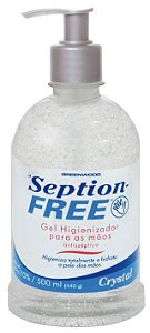 GEL HIGIENIZADOR PARA MÃOS SEPTION-FREE FIORUCCI CRYSTAL - 500ML