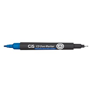 MARCADOR CD DUO MARKER AZUL - CIS