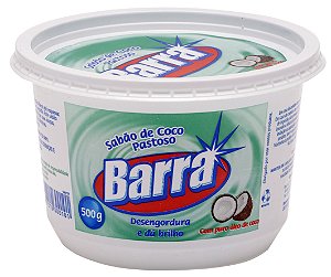 SABÃO DE COCO PASTOSO BARRA - 500G