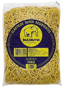 ELÁSTICO FINO AMARELO C/1200 UNIDADES - MAMUTH