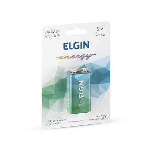 BATERIA 9V ALCALINA C/1 UNIDADE - ELGIN