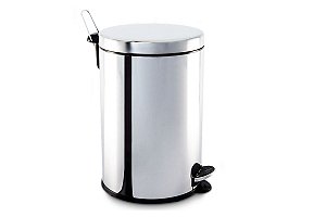 LIXEIRA DECORLINE INOX COM PEDAL E BALDE 20L - BRINOX