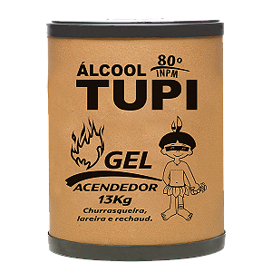 ÁLCOOL GEL TUPI ACENDEDOR 80º INPM - 13KG