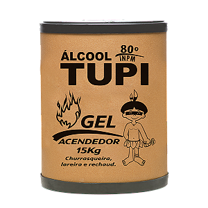 ÁLCOOL GEL TUPI ACENDEDOR 80º INPM - 15KG