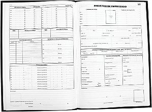 LIVRO REGISTRO DE EMPREGADO C/50 FLS - TAMOIO