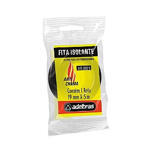 FITA ISOLANTE ANTICHAMA 19MMX5M - ADELBRAS