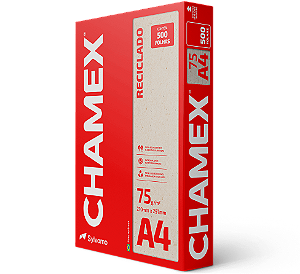 PAPEL CHAMEX A4 75 210MMX297MM RECICLADO - 500 FLS