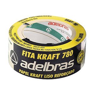 FITA ADESIVA KRAFT LISA 48MMX50M - ADELBRAS