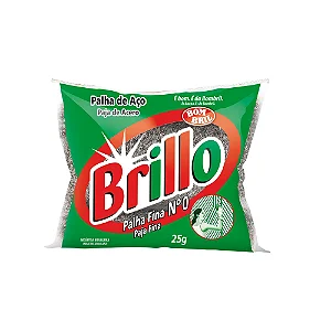 PALHA DE AÇO BRILLO FINA Nº 0 25G - BOM BRIL