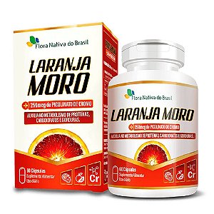 Laranja Moro com Picolinato de Cromo 500mg 60 cápsulas - Flora Nativa