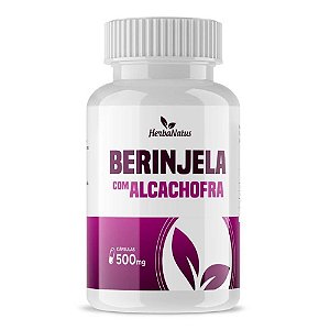 Berinjela Com Alcachofra 500mg 60 cápsulas - Herbanatus