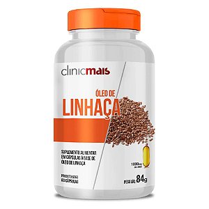 Óleo de Linhaça 1000mg 60 cápsulas - Clinicmais