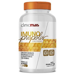 Imuno Própolis Extrato de Própolis Com Vitaminas 60 cápsulas - Clinicmais