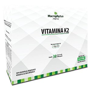 Vitamina K2 (menaquinona) MK7 150% IDR 30 Cápsulas - Macrophytus