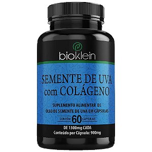 Óleo de Semente de Uva com Colágeno 60 Cápsulas - Bioklein