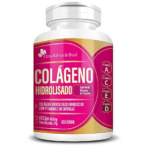 Colágeno Hidrolisado com Vitaminas 60 cápsulas - Flora Nativa