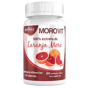 Morovit ( Laranja Moro + Picolinato de Cromo + Vitamina C) 60 cápsulas - Nutrivale