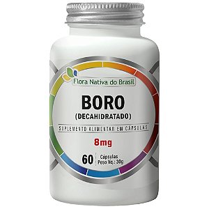 Boro Decahidratado 8mg 60 cápsulas - Flora Nativa