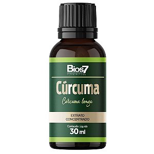 Cúrcuma em gotas Extrato Concentrado 30ml - Bios7