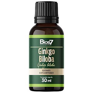 Ginkgo Biloba em gotas Extrato Concentrado 30ml - Bios7