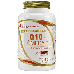 Coenzima Q10 100mg com Ômega 3 60 cápsulas - Flora Nativa