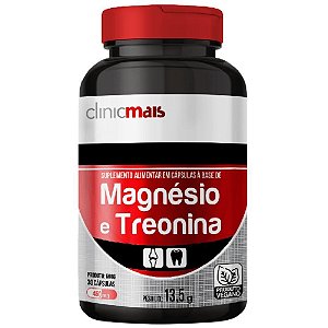 Magnésio + Treonina 30 Vegan Caps - Clinicmais
