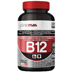 Vitamina B12 Vegana 414% 30 cápsulas - Clinicmais