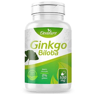 Ginkgo Biloba 500mg 100 cápsulas - Denature