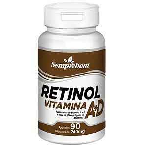 Vitamina A+D 90 cápsulas - Semprebom