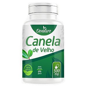 Canela de velho 500mg 100 cápsulas - Denature