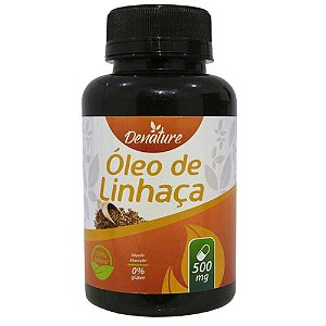 Óleo de Linhaça 500mg 100 cápsulas - Denature